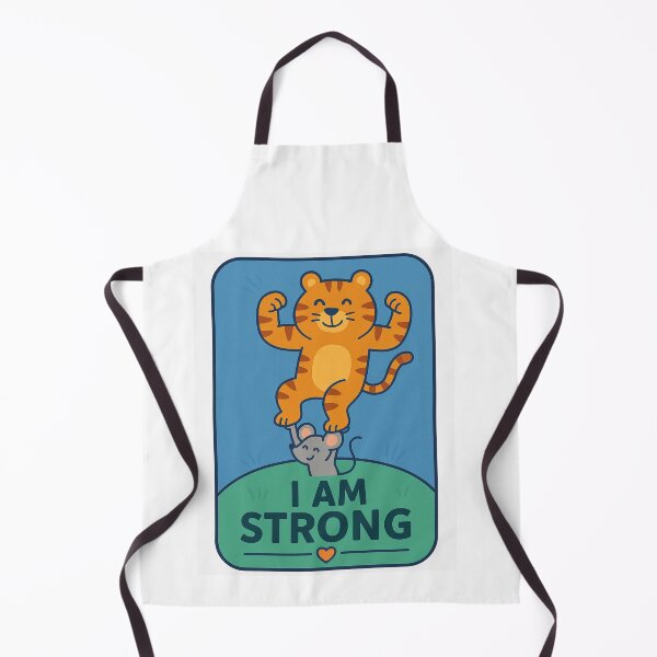 Item preview, Kids Positive Affirmation – "I Am Strong" Tiger & Mouse | Zelune designed and sold by Zelune.