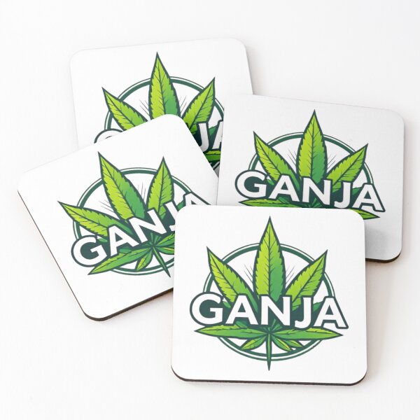 Item preview, Ganja Leaf Logo – Modern Cannabis Design designed and sold by Bohospiritart.