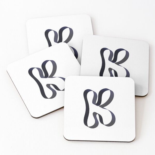 Item preview, Futuristic Ribbon Letter K – Futuristic Ribbon Alphabet designed and sold by uncoXab.