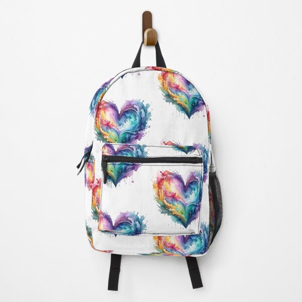 Item preview, Abstract watercolor heart bright colors designed and sold by LiskoDesign.