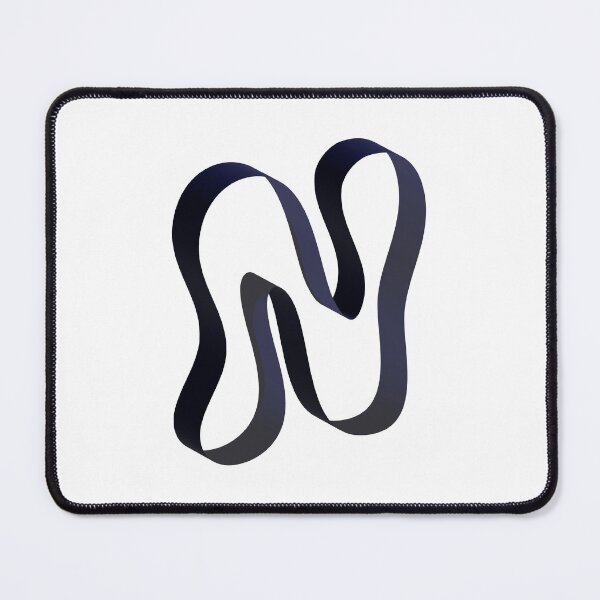 Item preview, Futuristic Ribbon Letter N – Futuristic Ribbon Alphabet designed and sold by uncoXab.