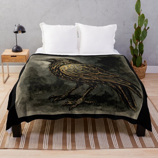 Item preview, Artistic Black Golden Raven designed and sold by Helios Be. Lavsh.