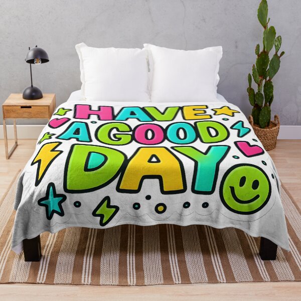 Item preview, Vibrant Neon Have a Good Day - Motivational Positive Cheerful Quote Message designed and sold by SassyArtistry.