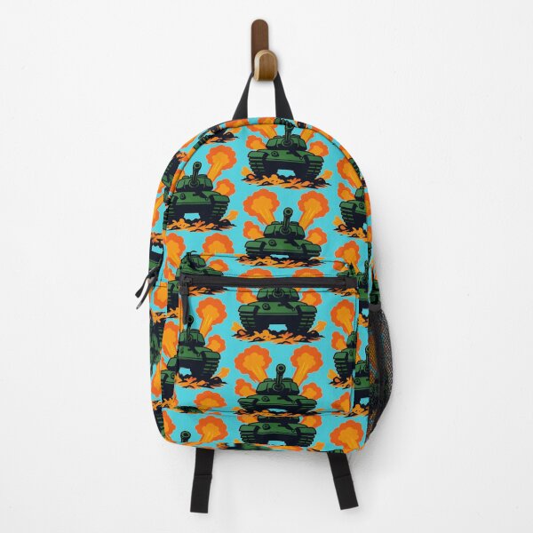 Item preview, Cartoon Tank with Explosions – Military Gaming Art designed and sold by furrylizard.