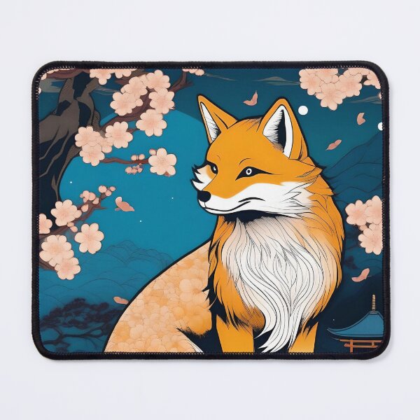 Item preview, Golden Lantern Kitsune – Traditional Japanese Myth Art designed and sold by Vandy Fullam.
