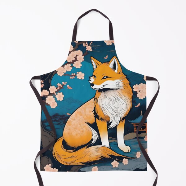 Item preview, Golden Lantern Kitsune – Traditional Japanese Myth Art designed and sold by Vandy Fullam.