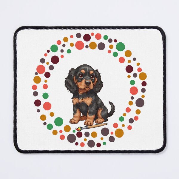 Item preview, Celebrate Dot Day with My Gordon Setter | Colorful Dog Art designed and sold by The Real Life Symphony.