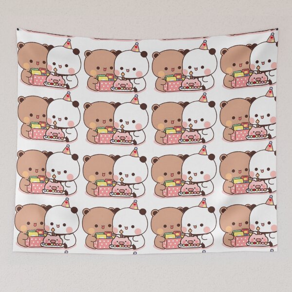 Item preview, Bubu Dudu Birthday Panda And Brownie Bear True Love Couple 2026 designed and sold by DaresToDream.