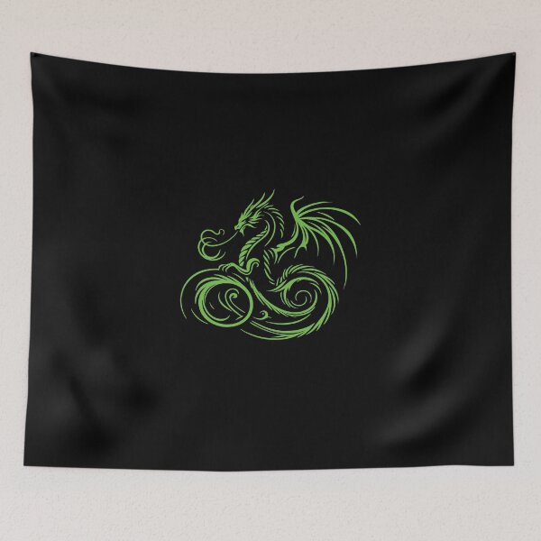 Item preview, Green Dragon – Mystical, strong and fearless designed and sold by RetroMaritalArt.