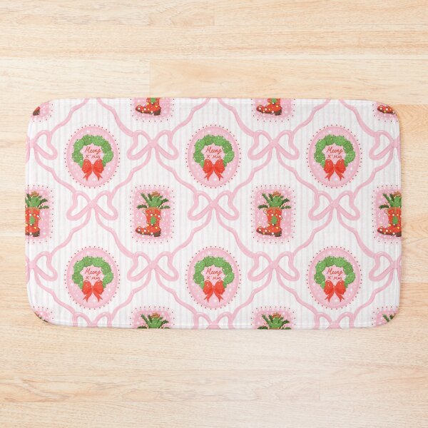 Item preview, Christmas Stamps with ribbon bow pattern designed and sold by salty arts design.