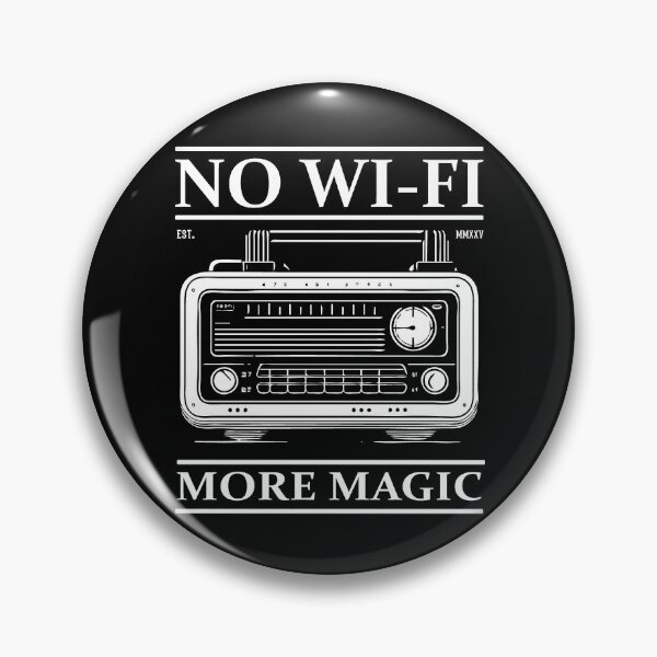 Item preview, Retro Radio Design – No Wifi, More Magic designed and sold by RetroMaritalArt.