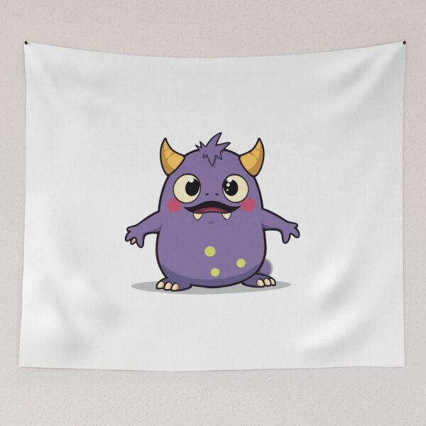Item preview, purple monster designed and sold by Marcas piratas y groseras.