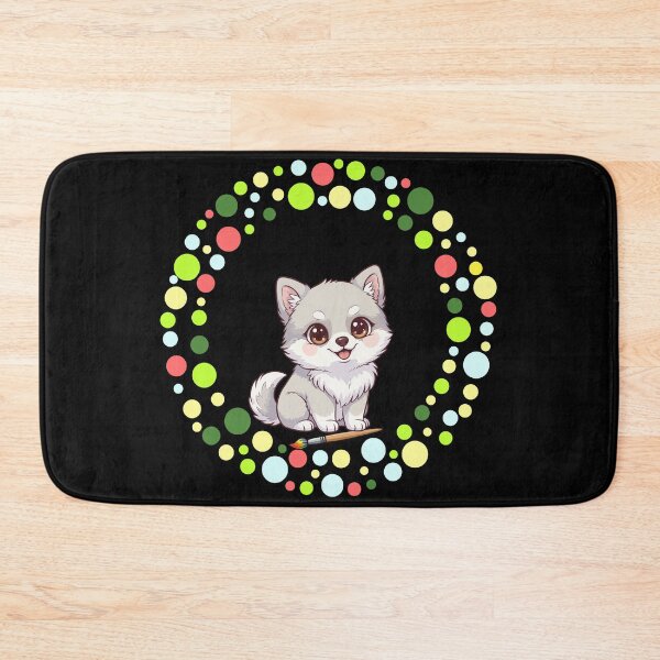 Item preview, Celebrate Dot Day with My Lapphund | Colorful Dog Art designed and sold by The Real Life Symphony.
