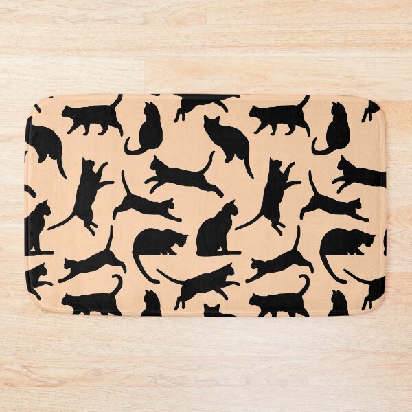 Item preview, Cute Black Cats Pattern designed and sold by HotHibiscus.