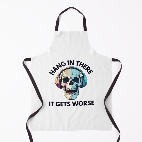 Item preview, Dizzy Skeleton - Hang In There - It Gets Worse designed and sold by GlobalOrigenes.