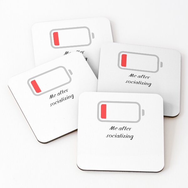 Item preview, Me After Socializing – Low Battery Humor designed and sold by Geafixy.