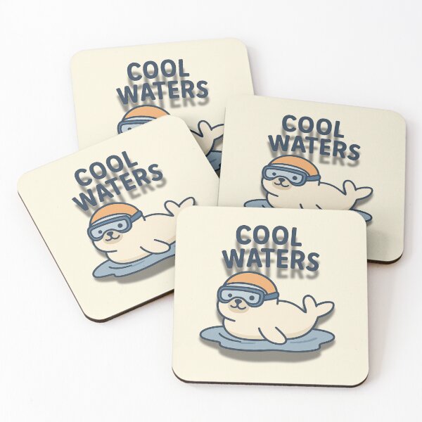 Item preview, Cool Waters Seal Cartoon – Cute Seal in Swim Goggles Illustration designed and sold by konthai.familyart.