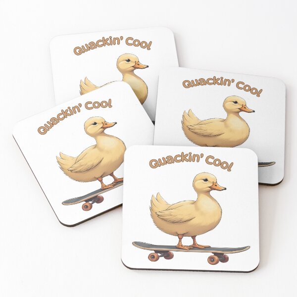 Item preview, Quackin’ Cool – Funny Skateboarding Duck Design designed and sold by Pixel--Threads.