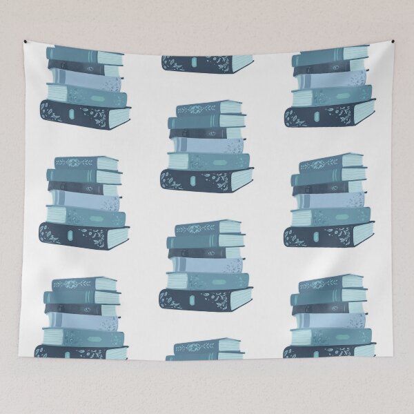Item preview, Blue book stack designed and sold by MendaciousMina.