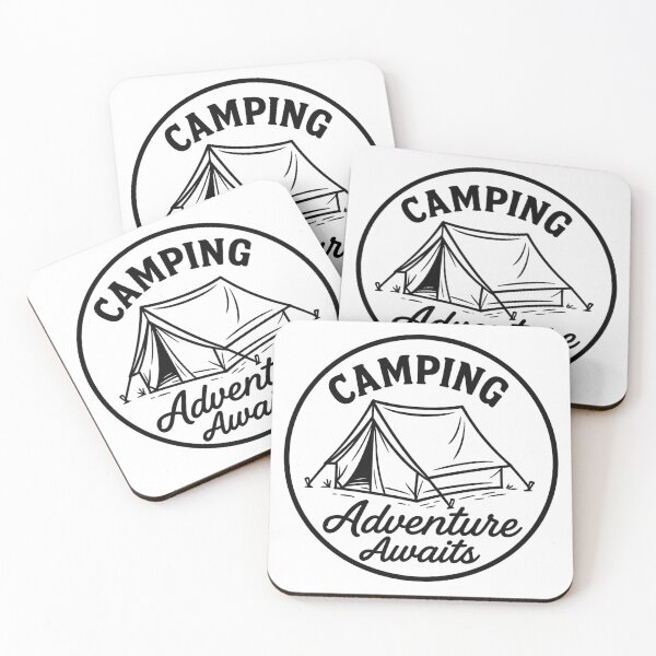 Item preview, Camping Tent Outline Logo in Black Circle designed and sold by optimusprime39.