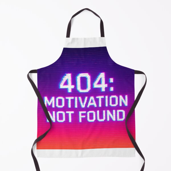 Item preview, 404: Motivation Not Found — Y2K Cyber Humor Glitch Design designed and sold by WhisperFrame.