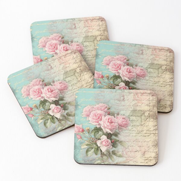 Item preview, Vintage Pink Roses Bouquet designed and sold by HasHs.
