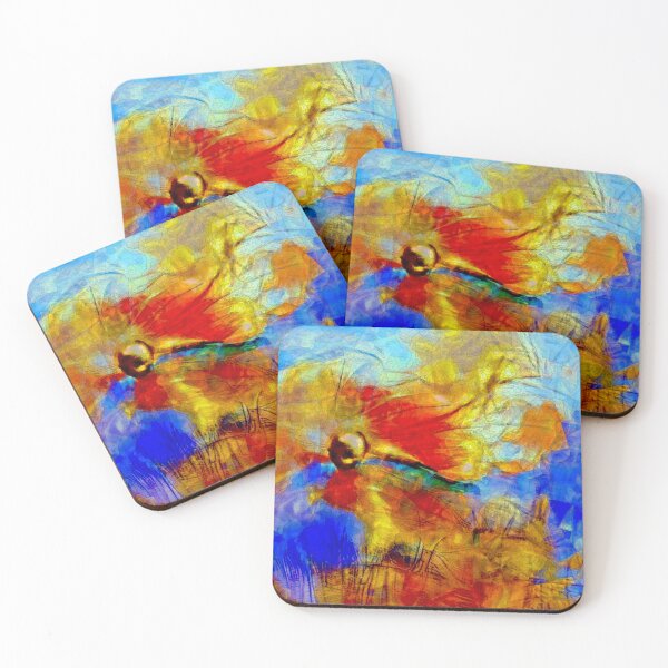 Item preview, The Garden series : abstract Daisies #1 designed and sold by Helios Be. Lavsh.