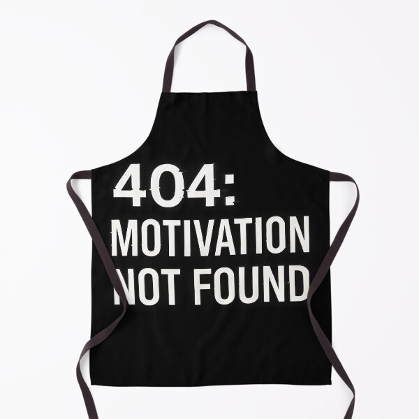 Artikelvorschau, 404: Motivation nicht gefunden – Y2K Cyber Humor Glitch Design entworfen und verkauft von WhisperFrame.