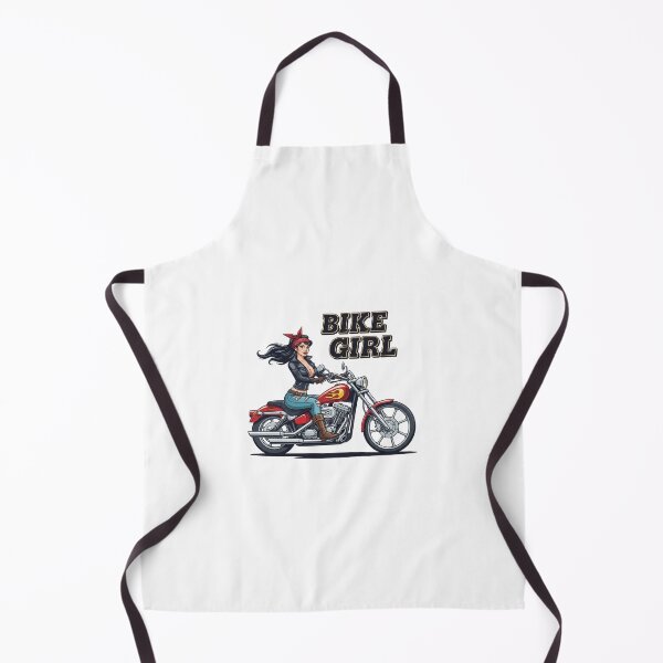 Item preview, Bike Girl: Retro Motorcycle Vibe designed and sold by Preat Landscape Vector.