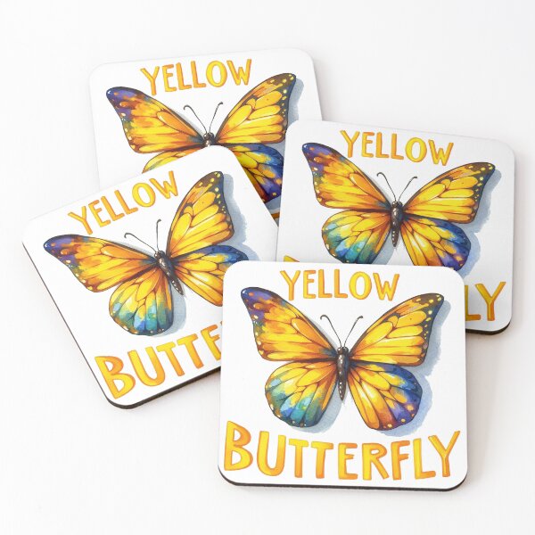 Item preview, Yellow Butterfly Wallpaper designed and sold by clarkfraser.