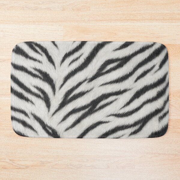 Item preview, White Tiger Fur Animal Skin - Pattern Of Tiger Stripes designed and sold by SassyArtistry.