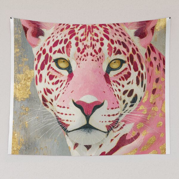 Item preview, Pink Leopard - Modern Contemporary Art  #151 designed and sold by Gino By Design.