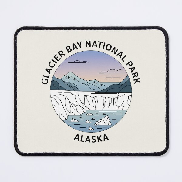 Item preview, Minimalist Glacier Bay National Park Alaska Sticker designed and sold by Horizon Tales.