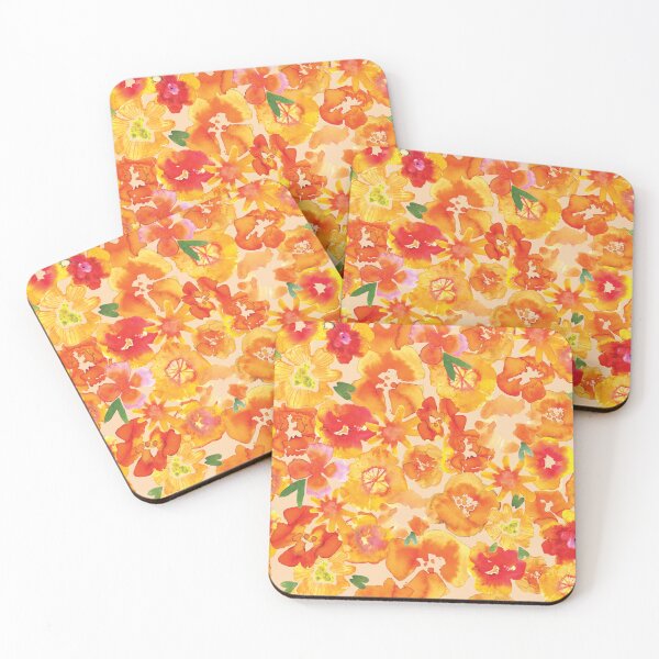 Item preview, Watercolors in Pink and Orange designed and sold by brennasophia.