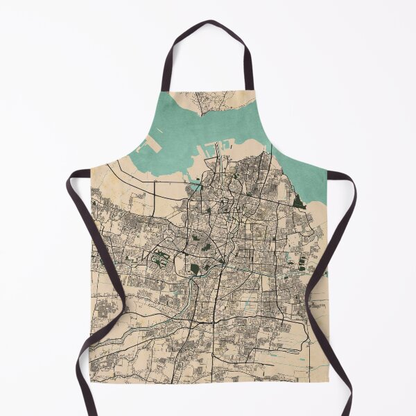 Item preview, Surabaya City Map of East Java, Indonesia - Vintage designed and sold by deMAP.