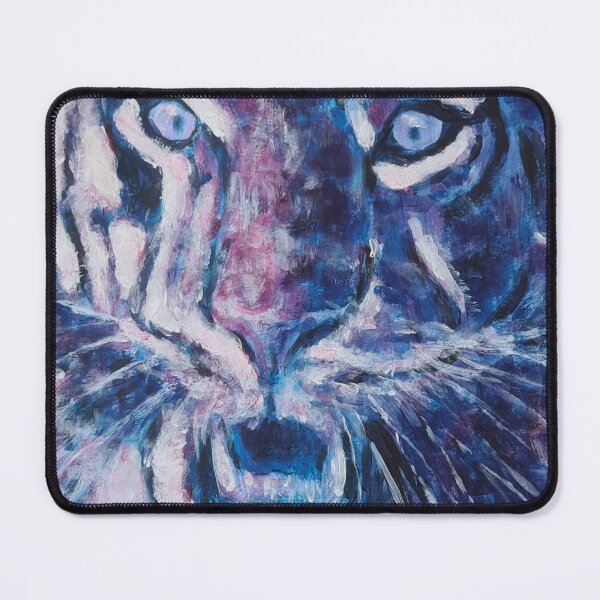 Item preview, Blue and purple tiger designed and sold by WorldOfWendyArt.