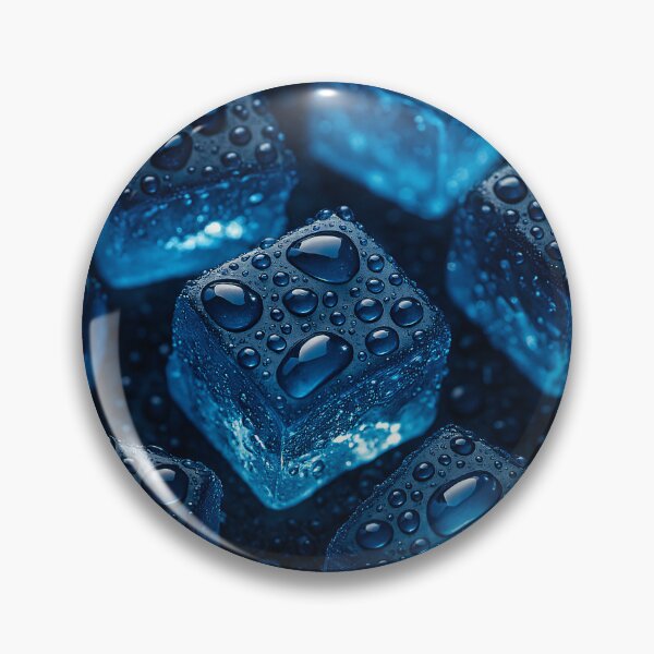 Item preview, Blue Ice Cube Macro designed and sold by Kaleidoscope Print.