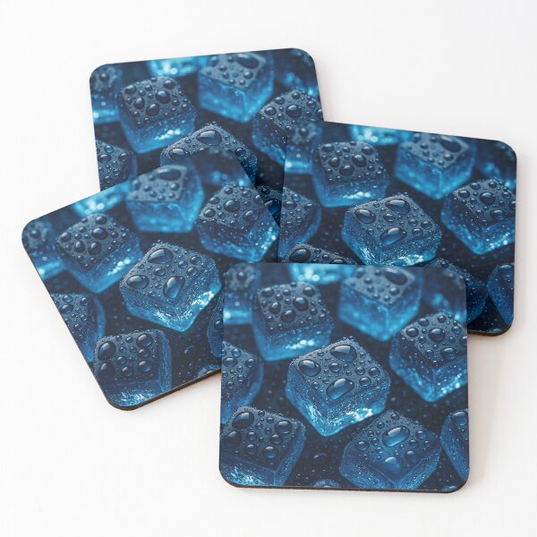 Item preview, Blue Ice Cube Macro designed and sold by Kaleidoscope Print.