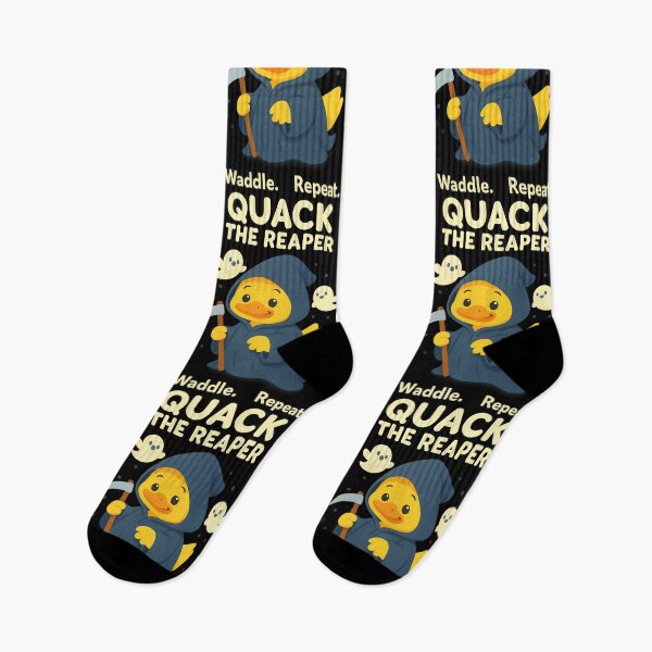 Item preview, Quack the Reaper – Cute Halloween Grim Duck with Ghosts designed and sold by TeeTimeTreasure.