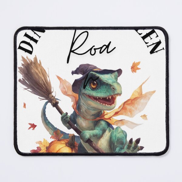 Item preview, Funny Dinosaur in Costume with Pumpkin designed and sold by Anastasiia Yurevych.