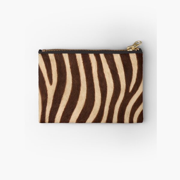 Item preview, Brown Zebra Leather Skin Pattern Stripes designed and sold by SassyArtistry.