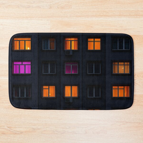 Item preview, Night Windows Glow designed and sold by Kaleidoscope Print.