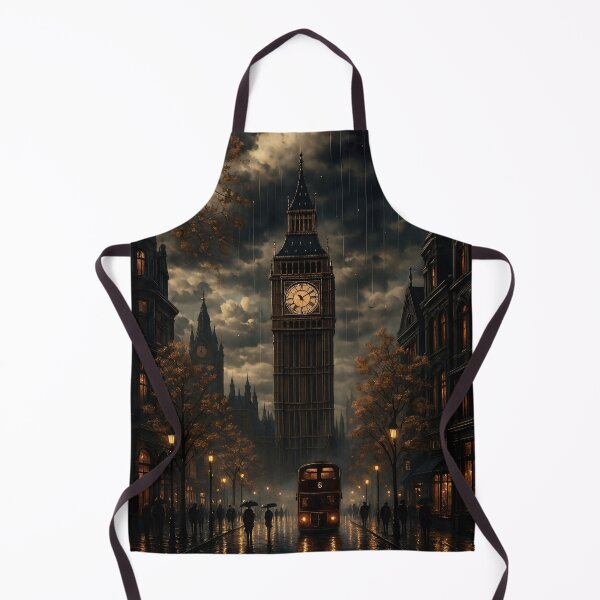 Item preview, Rainy London Street Scene designed and sold by Kaleidoscope Print.