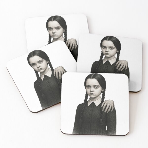 Item preview, Wednesday and Thing Hand Black and White designed and sold by kevinkreativity.