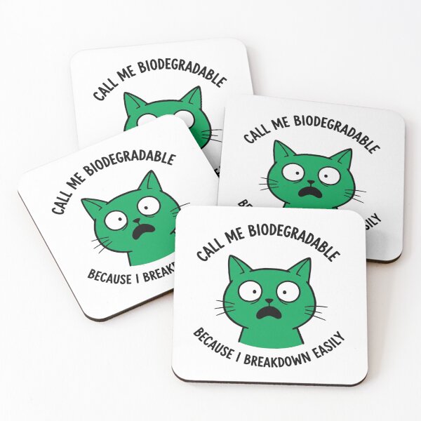 Item preview, Biodegradable, feeling a bit green, breakdown, Funnyfits70, retro, vintage, meme, funny, humor designed and sold by FunnyFits70.