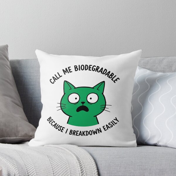 Item preview, Biodegradable, feeling a bit green, breakdown, Funnyfits70, retro, vintage, meme, funny, humor designed and sold by FunnyFits70.