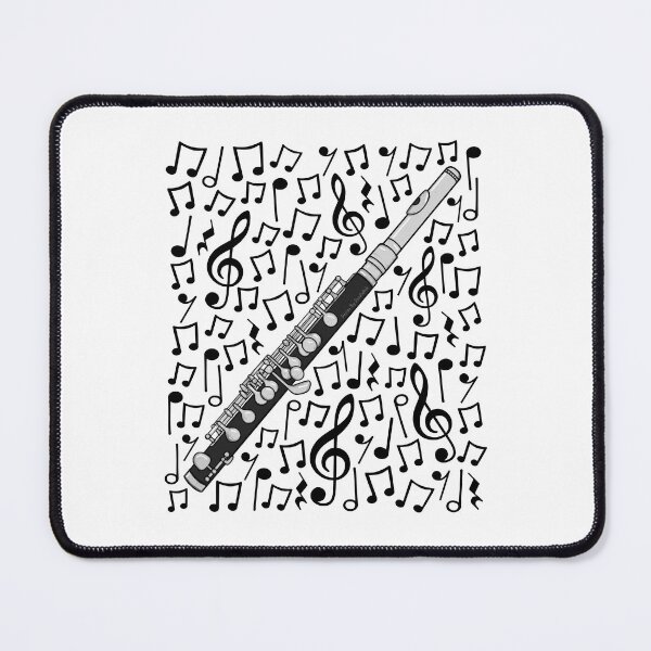 Item preview, Piccolo Musical Notes Music Teacher Piccoloist Woodwind Musician designed and sold by doodlerob.