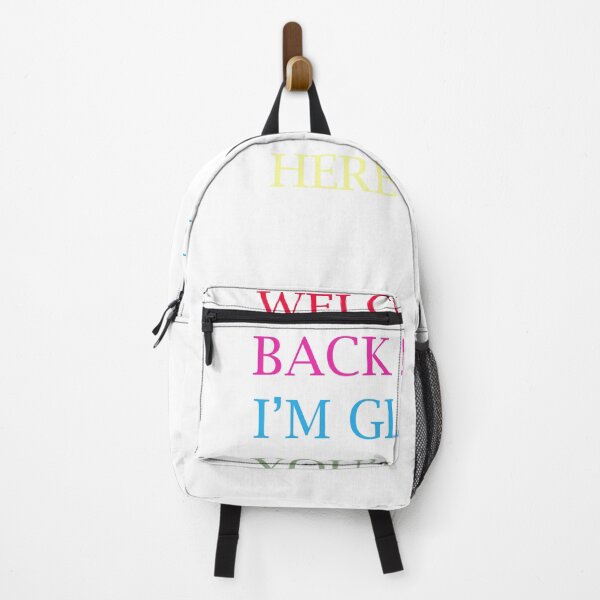 Item preview, welcome back I'm Glad you're Here designed and sold by ButterflyOFHope.