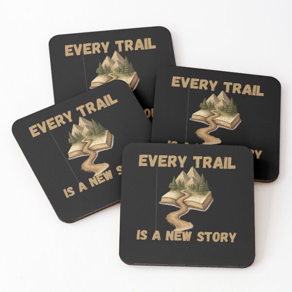 Item preview, Every Trail Is a New Story – Retro Adventure Hiking Vibes designed and sold by Gravly.