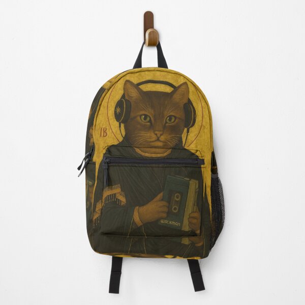 Item preview, Holy image, cat with Walkman designed and sold by Mauswohn.